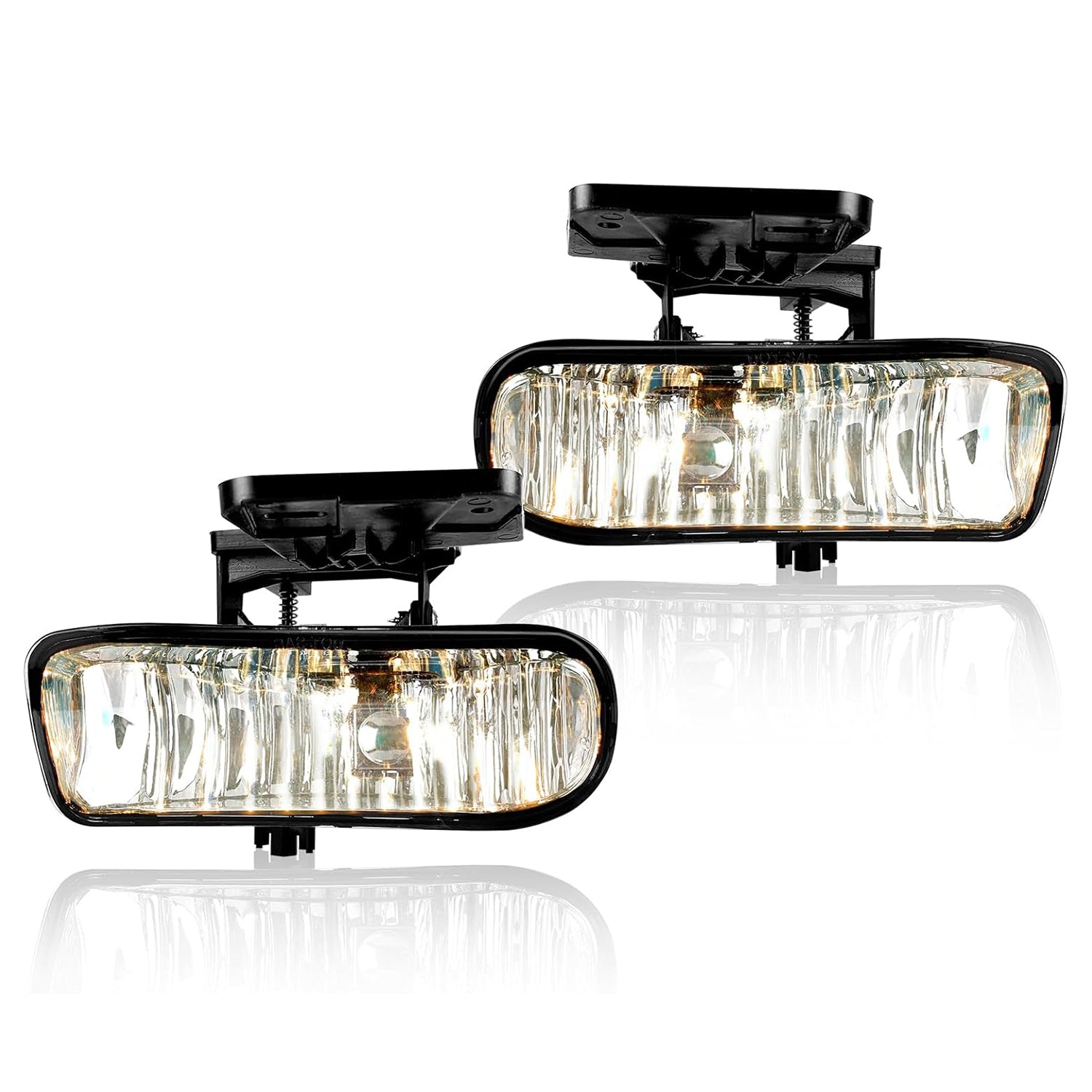 1999–2002 GMC Sierra & 2000–2006 GMC Yukon Fog Lights Assembly Replacement | Clear Lens | 1 Pair
