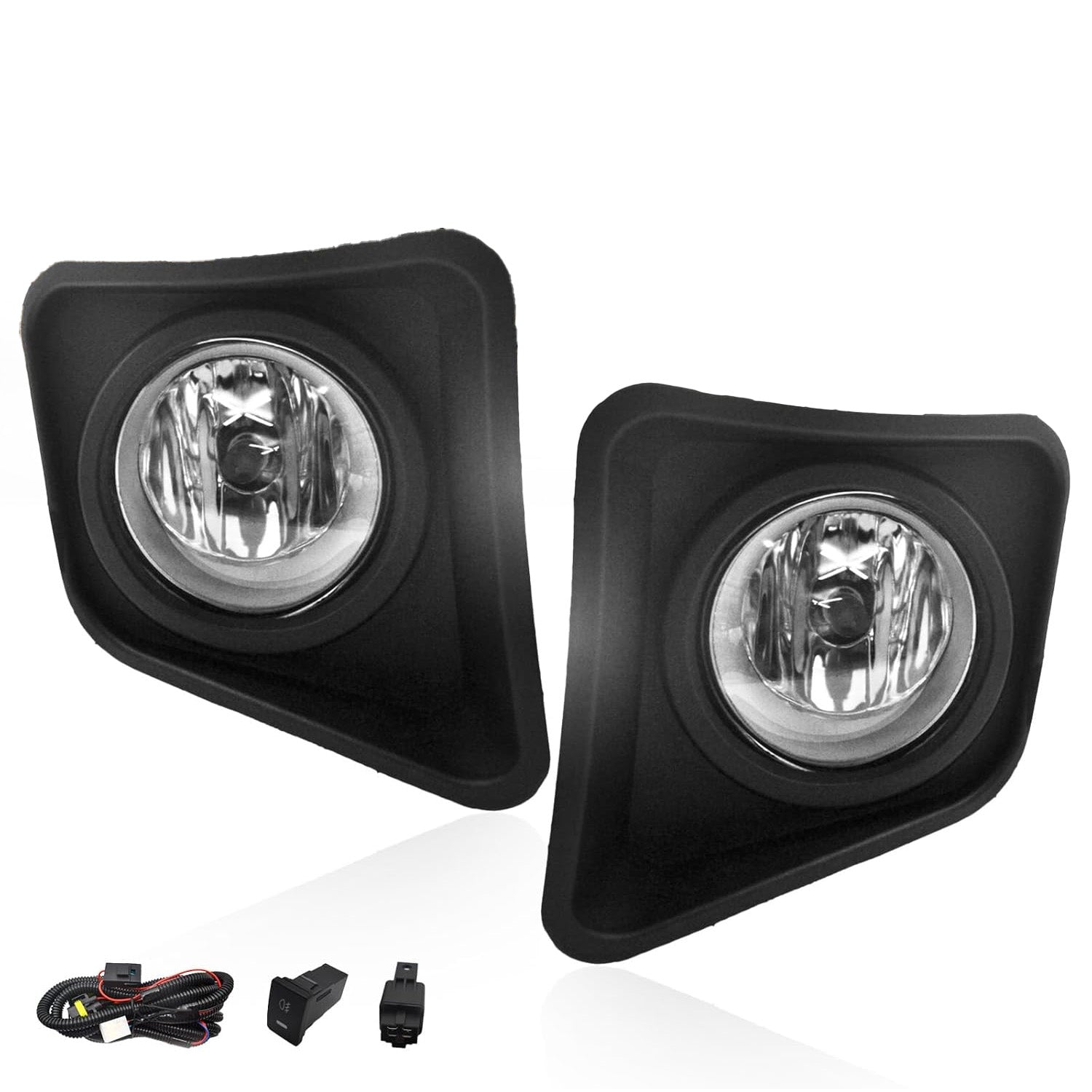 2014–2021 Toyota Tundra Halogen Fog Lights | Clear Lens | H11 12V 55W | DOT & SAE Approved | With Switch & Wiring | 1 Pair