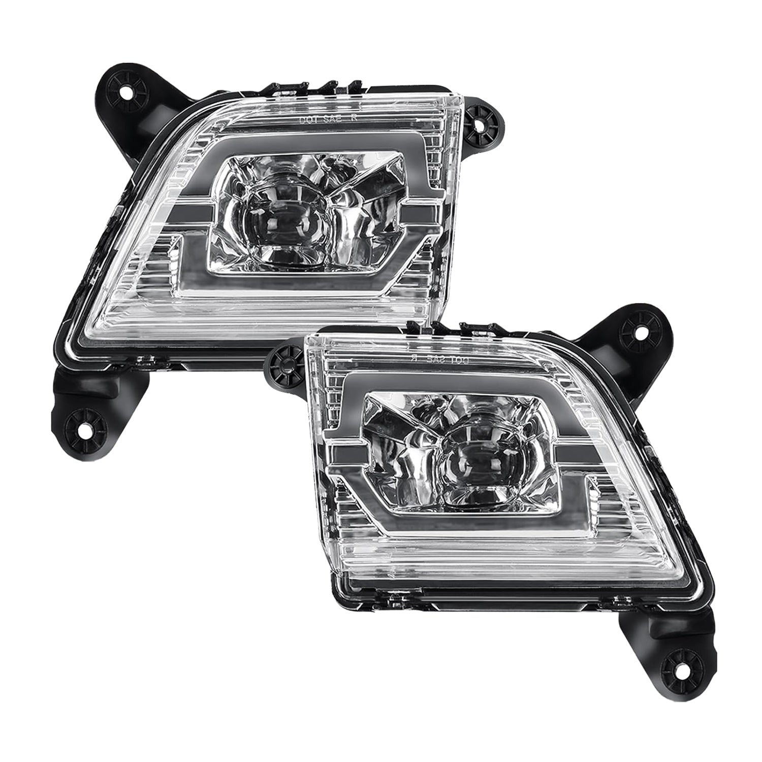 2019–2023 Chevy Silverado LED Fog Lights | 1500 / 2500HD / 3500HD | 6500K | Plug & Play | IP67