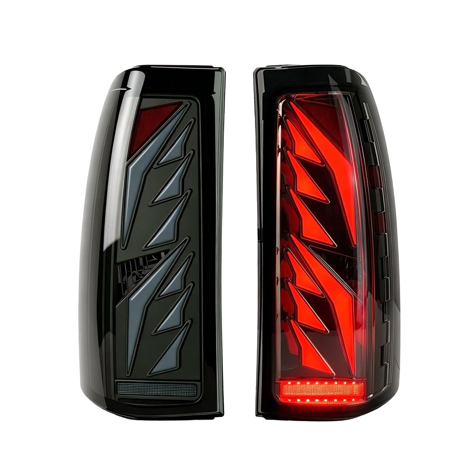 1999-2006 GMC Sierra / 1999-2002 Chevy Silverado Sequential LED Tail Lights | Smoked