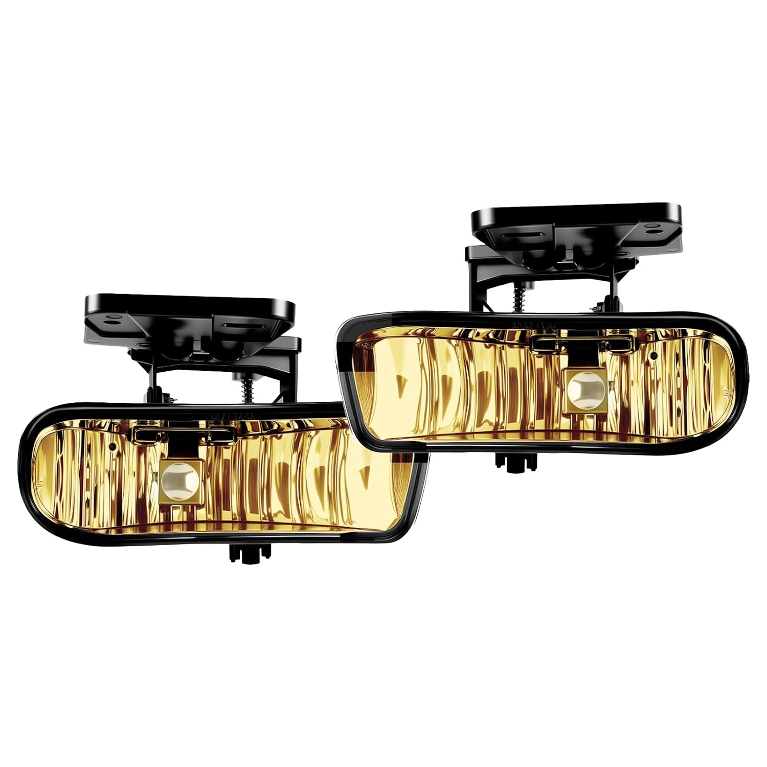 1999–2002 GMC Sierra & 2000–2006 GMC Yukon Fog Lights Assembly Replacement | Yellow Lens | 1 Pair