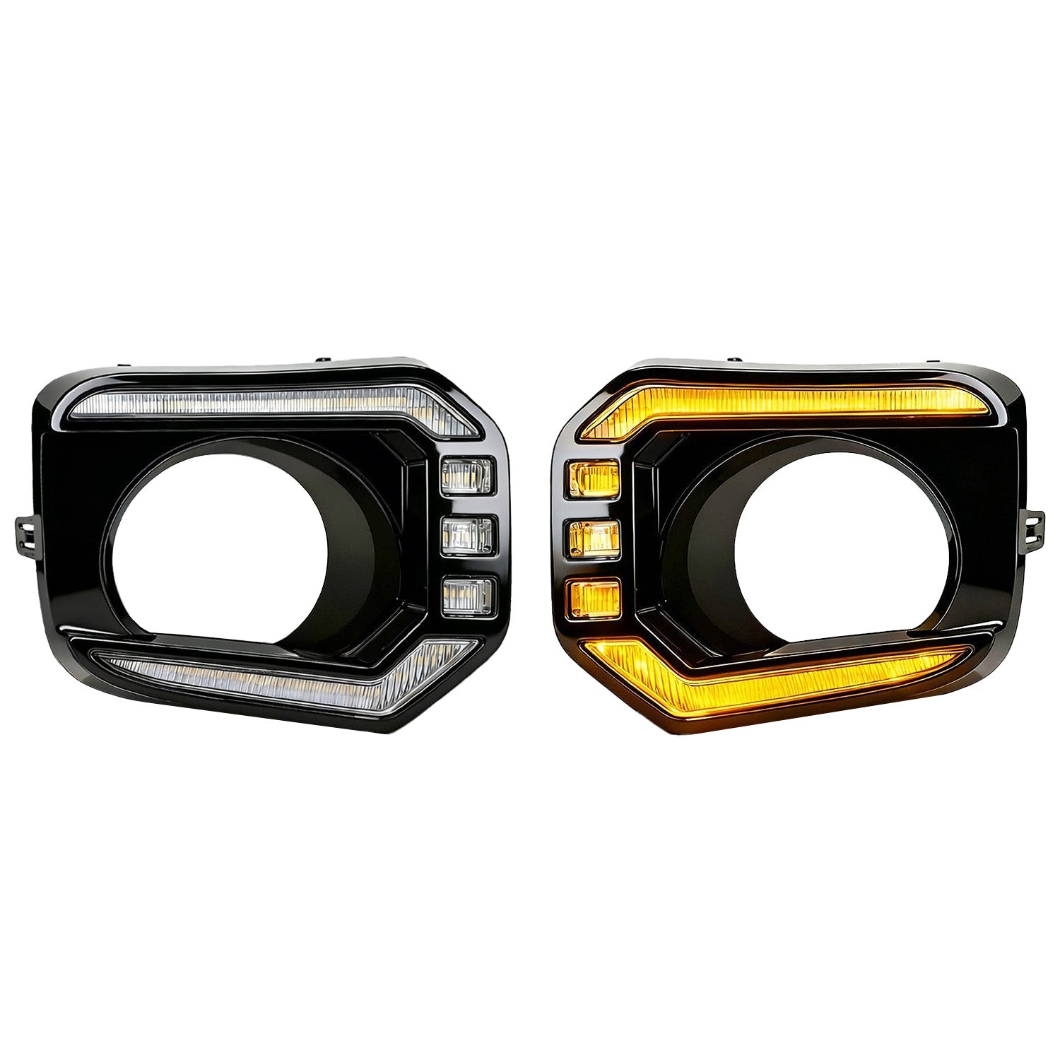 2016–2023 Toyota Tacoma LED Fog Lights | DRL & Amber Turn Signal | IP68 Waterproof | 1 Pair