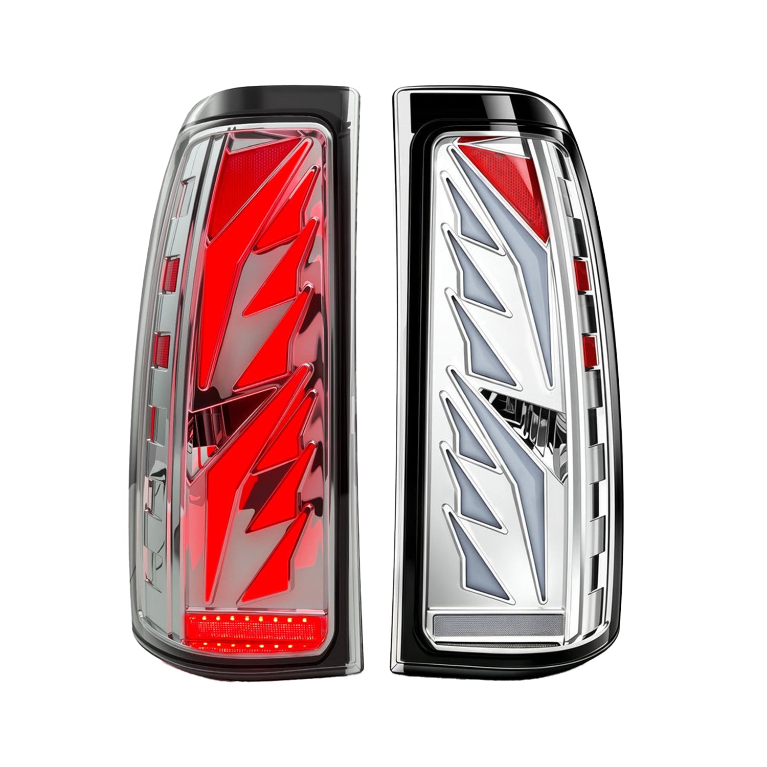 2003-2006 Chevy Silverado Sequential LED Tail Lights | Clear Lens | Start-Up Animation & Dynamic Turn Signal