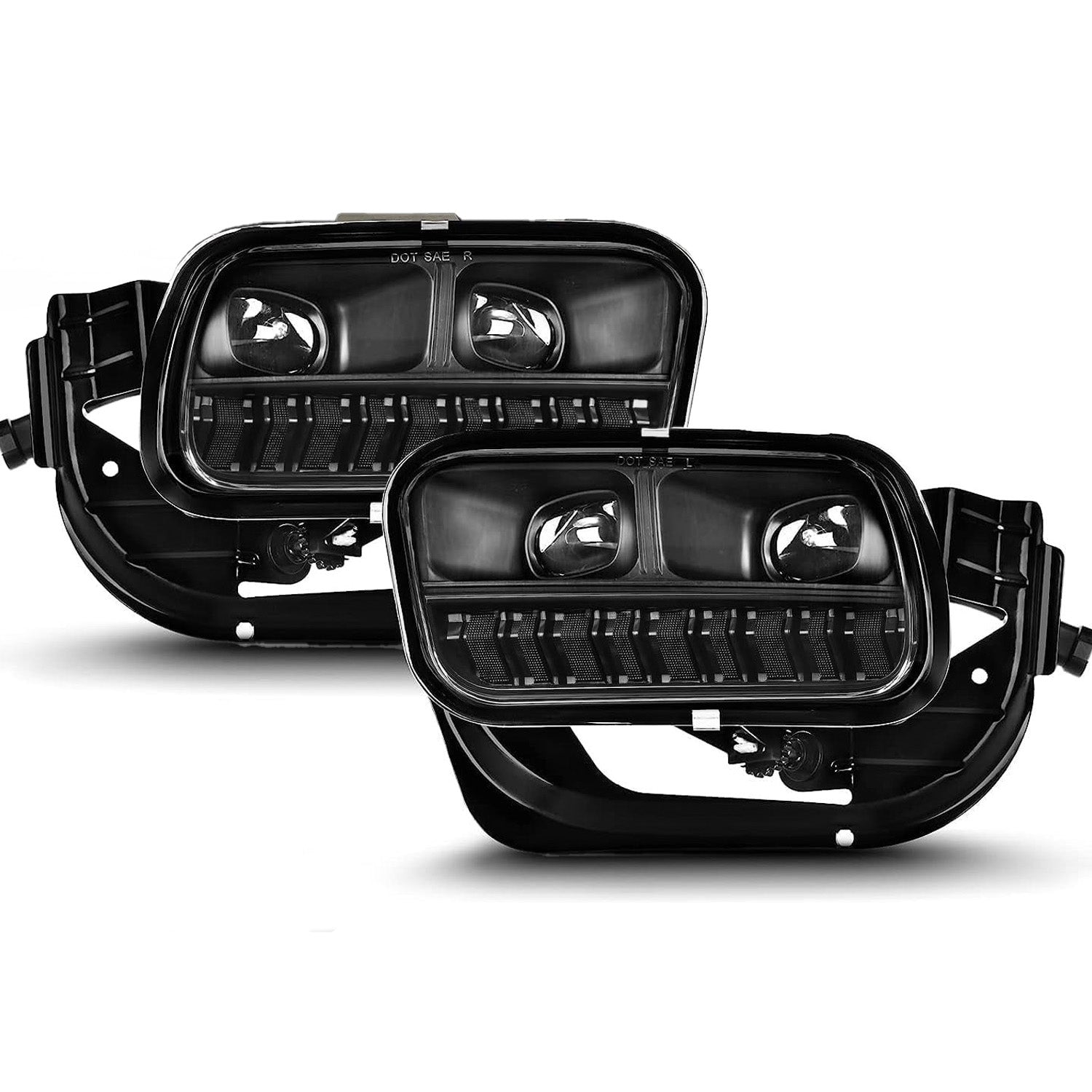 2009–2018 Dodge Ram LED Fog Lights | 1500 / 2500 / 3500 | Bumper Fog Lamp Replacement