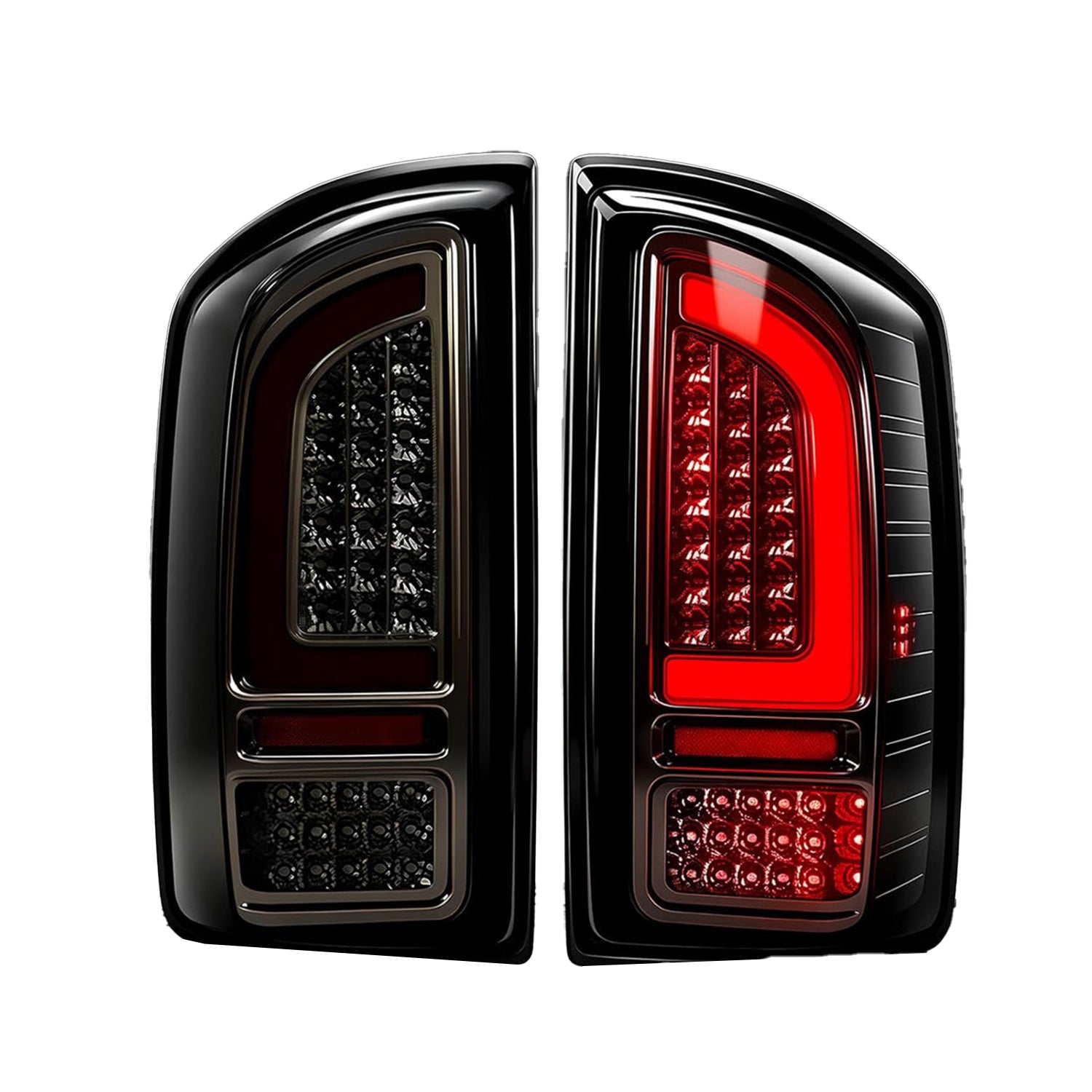 2007-2008 Dodge Ram 1500 / 2007-2009 Ram 2500 & 3500 LED Tail Lights | Smoked