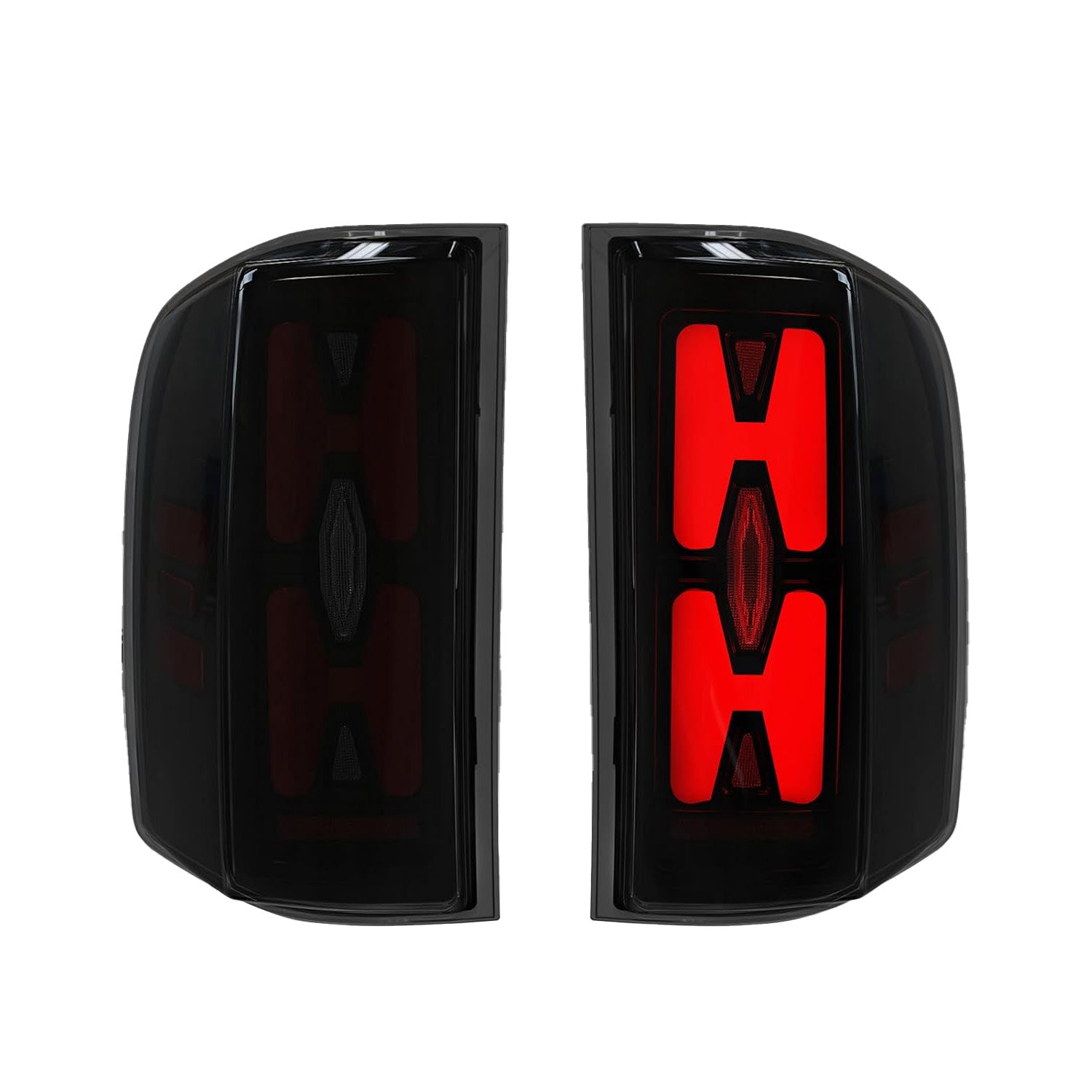 2007–2013 Chevy Silverado 1500 / 2500HD / 3500HD LED Tail Lights | Sequential | Start-Up Animation | Smoked Lens