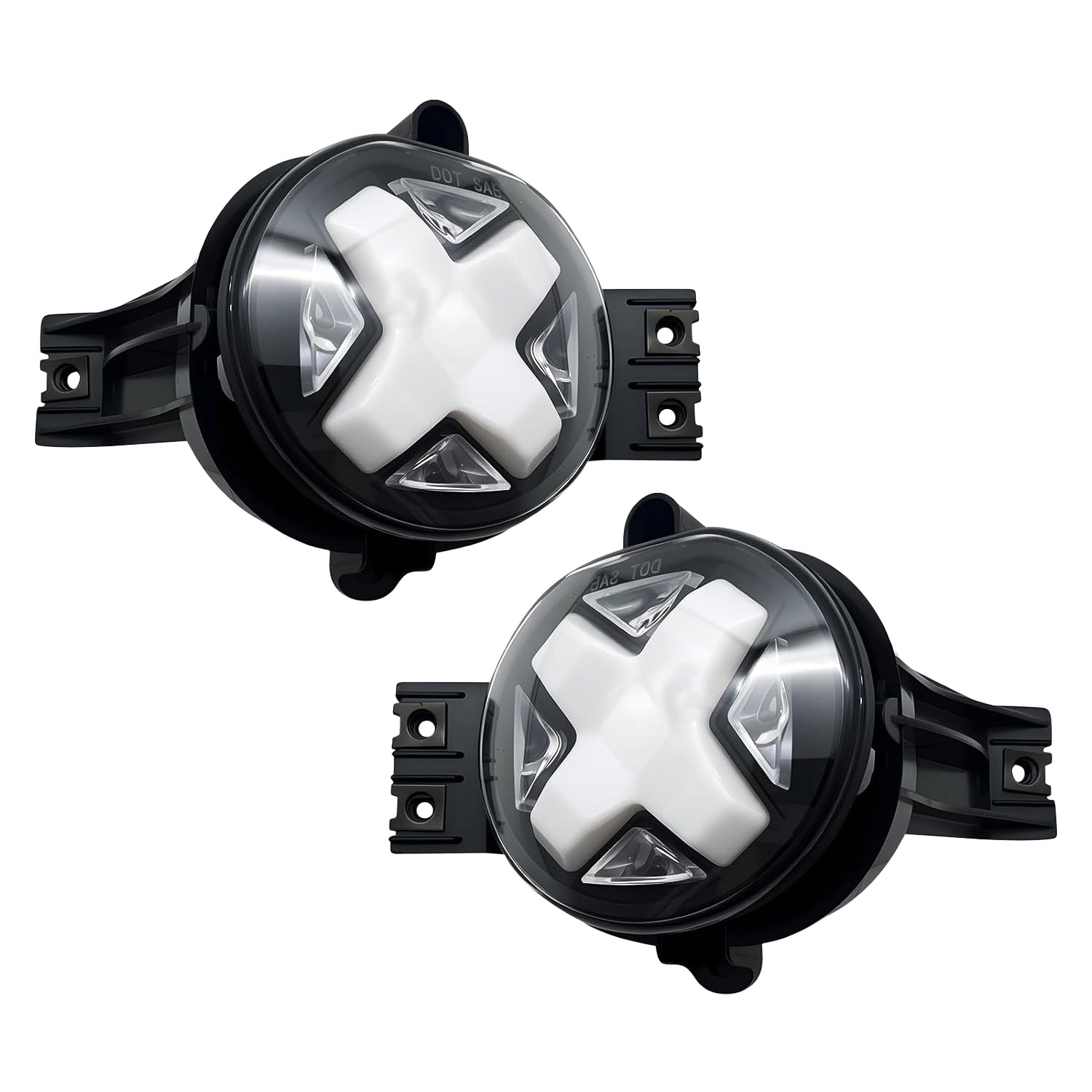 2002-2008 Dodge Ram 1500 / 2003-2009 Ram 2500 & 3500 LED Fog Lights with DRL & Amber Turn Signal | Clear Lens