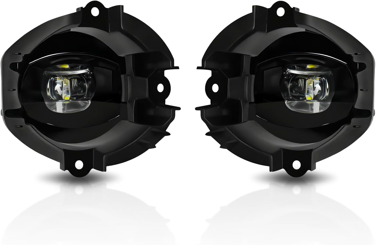 2006–2008 Toyota RAV4 LED Fog Lights DRL Front Bumper Fog Lamp Kit Clear Lens