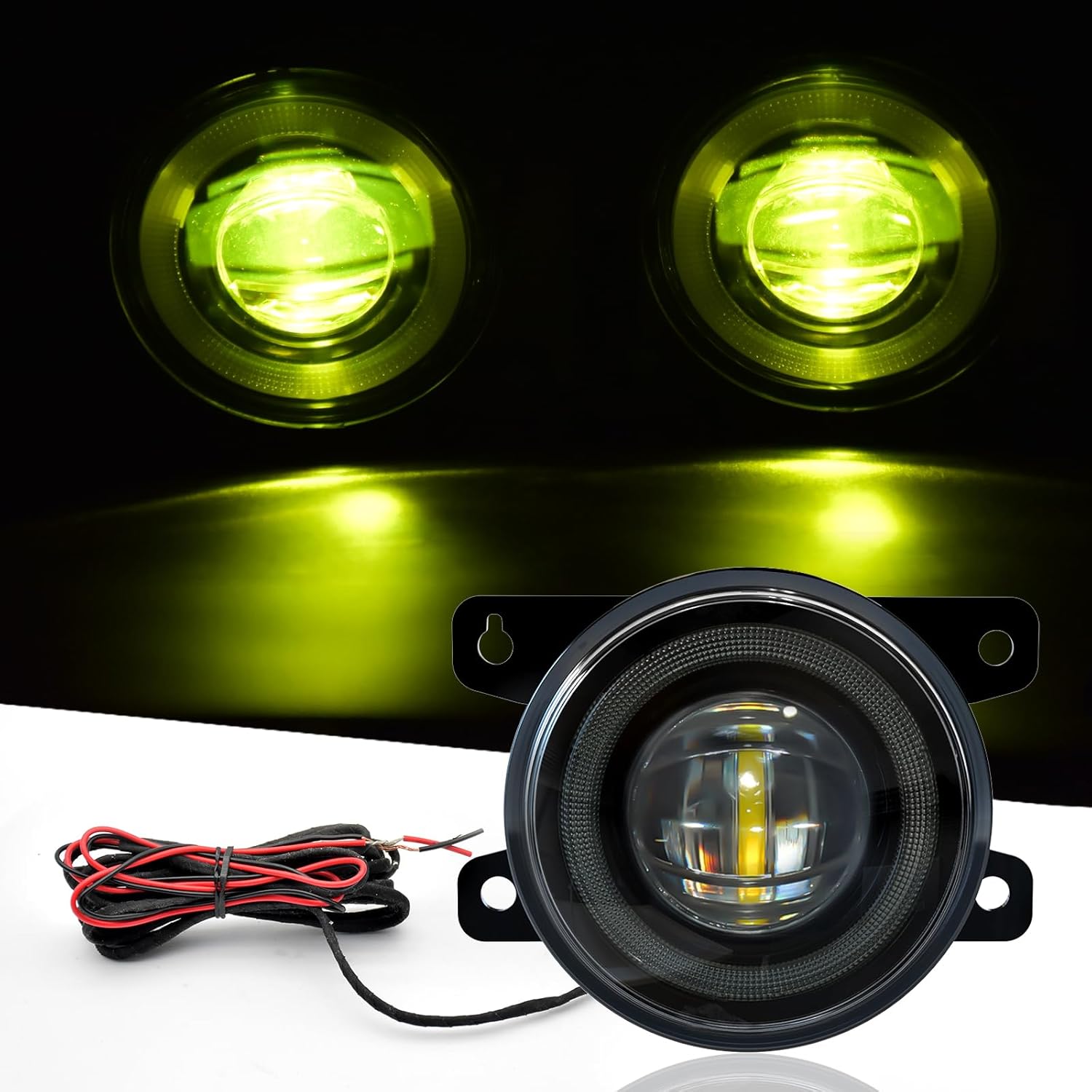2016–2021 Honda Civic / 2012–2014 CR-V / 2018–2020 Odyssey / 2019–2021 HR-V / Acura RDX ILX TL TSX LED Fog Lights | Yellow Beam + Blue DRL | 1 Pair