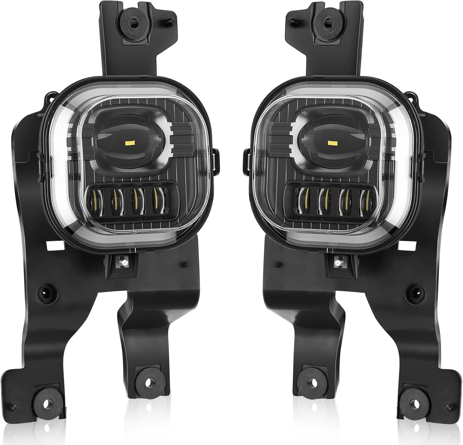 2008–2010 Ford F250/F350/F450 Super Duty LED Fog Lights Replacement | Clear Lens | DOT & SAE Approved | 1 Pair