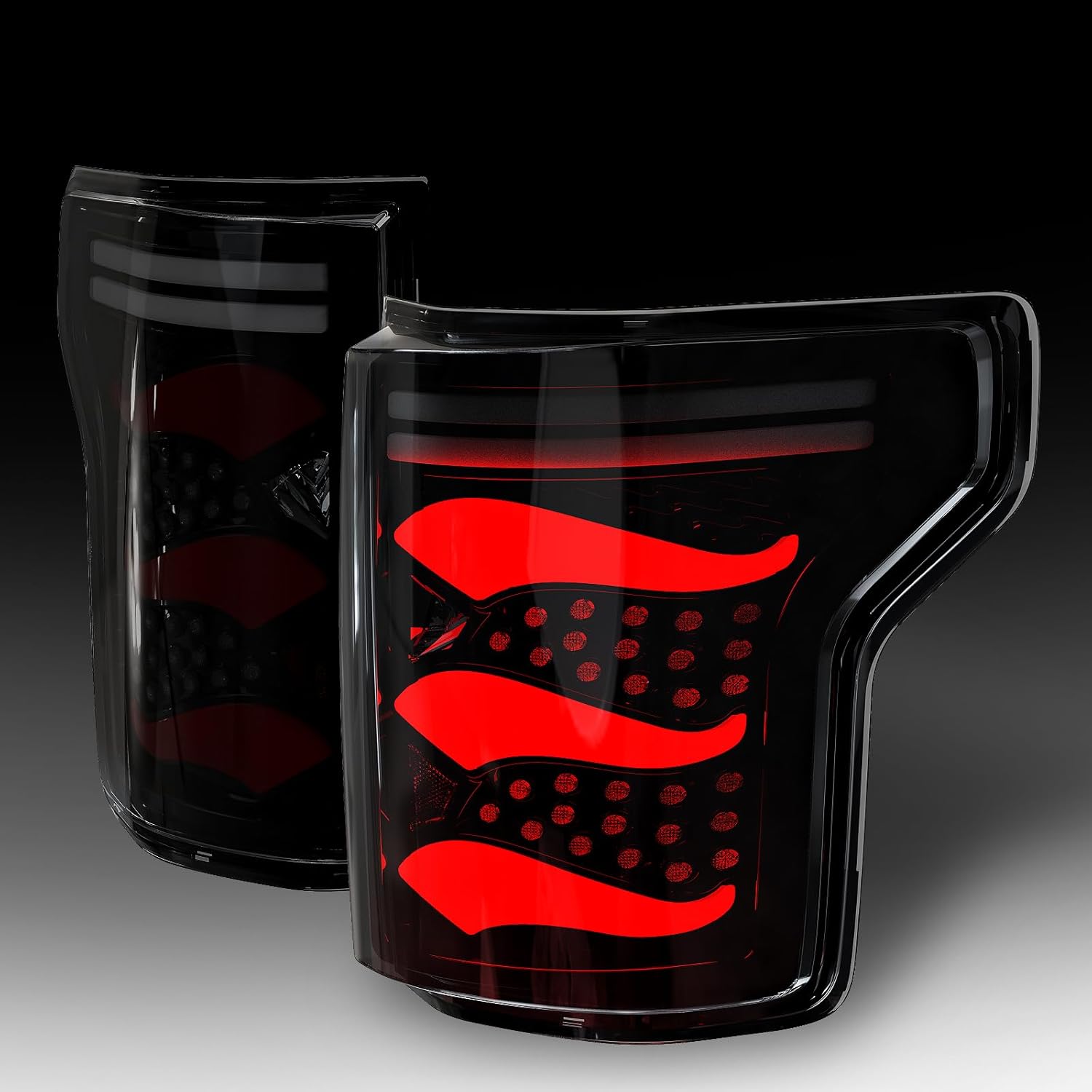 2015–2020 Ford F150 Sequential LED Tail Lights | Start-Up Animation | Smoked Lens