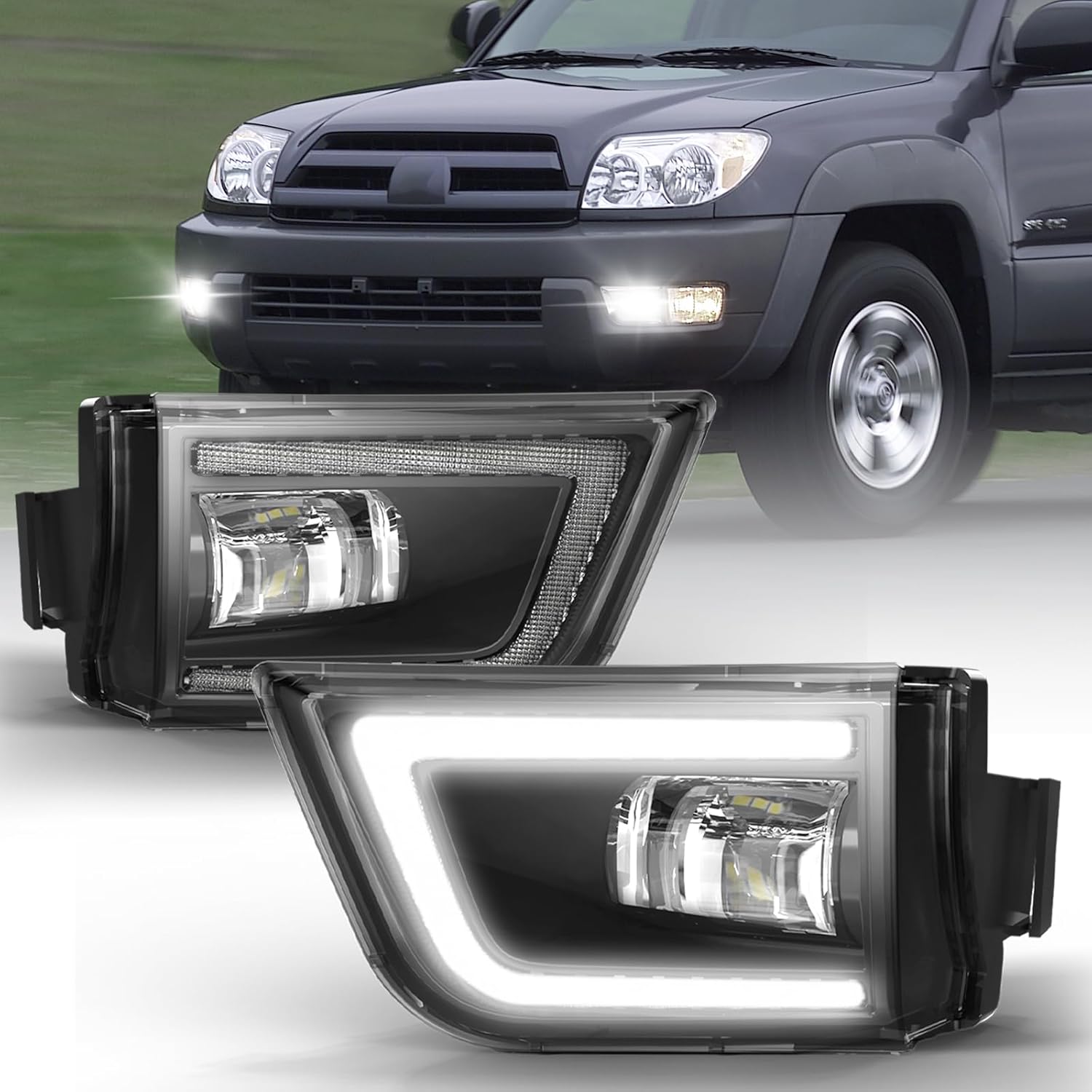 2003–2005 Toyota 4Runner LED Fog Lights with DRL & Turn Signal