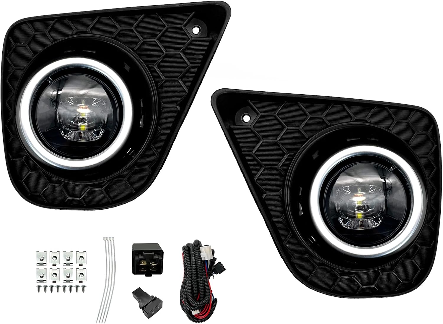 2013–2015 Honda Accord Coupe LED Fog Lights Assembly Replacement | Front Bumper Driving Lamps | Plug & Play | 1 Pair