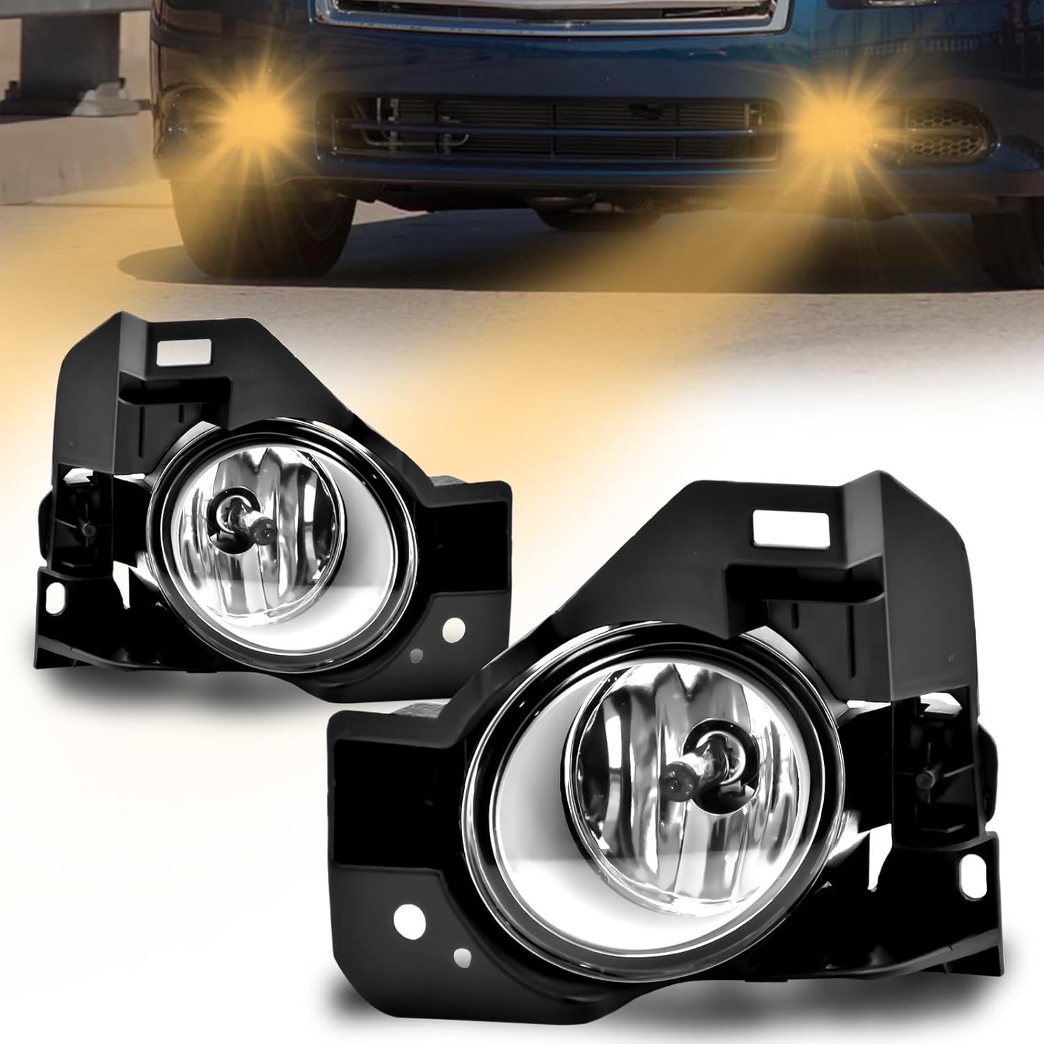 2009–2014 Nissan Maxima LED Fog Lights DRL Front Bumper Fog Lamp Kit